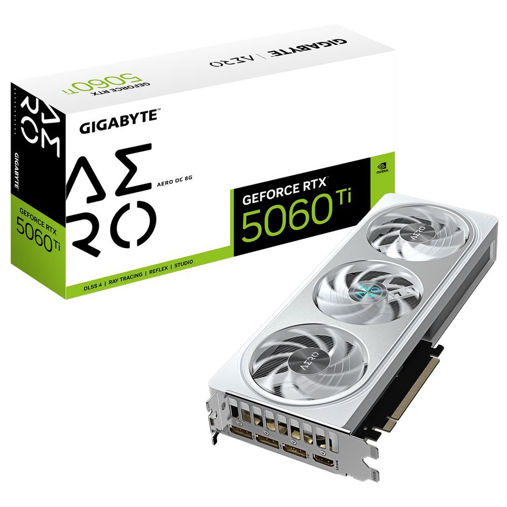 Видеокарта Gigabyte Bad Pack RTX5060Ti AERO OC 8GB GDDR7 128bit 3xDP HDMI 3FAN RTL bp