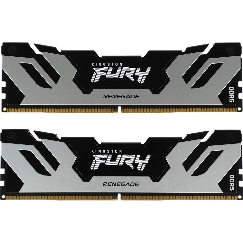 Модуль памяти Kingston 48GB DDR5 8800 FURY Renegade Silver RGB On-Die ECC CUDIMM CL42 kit 2*24gb