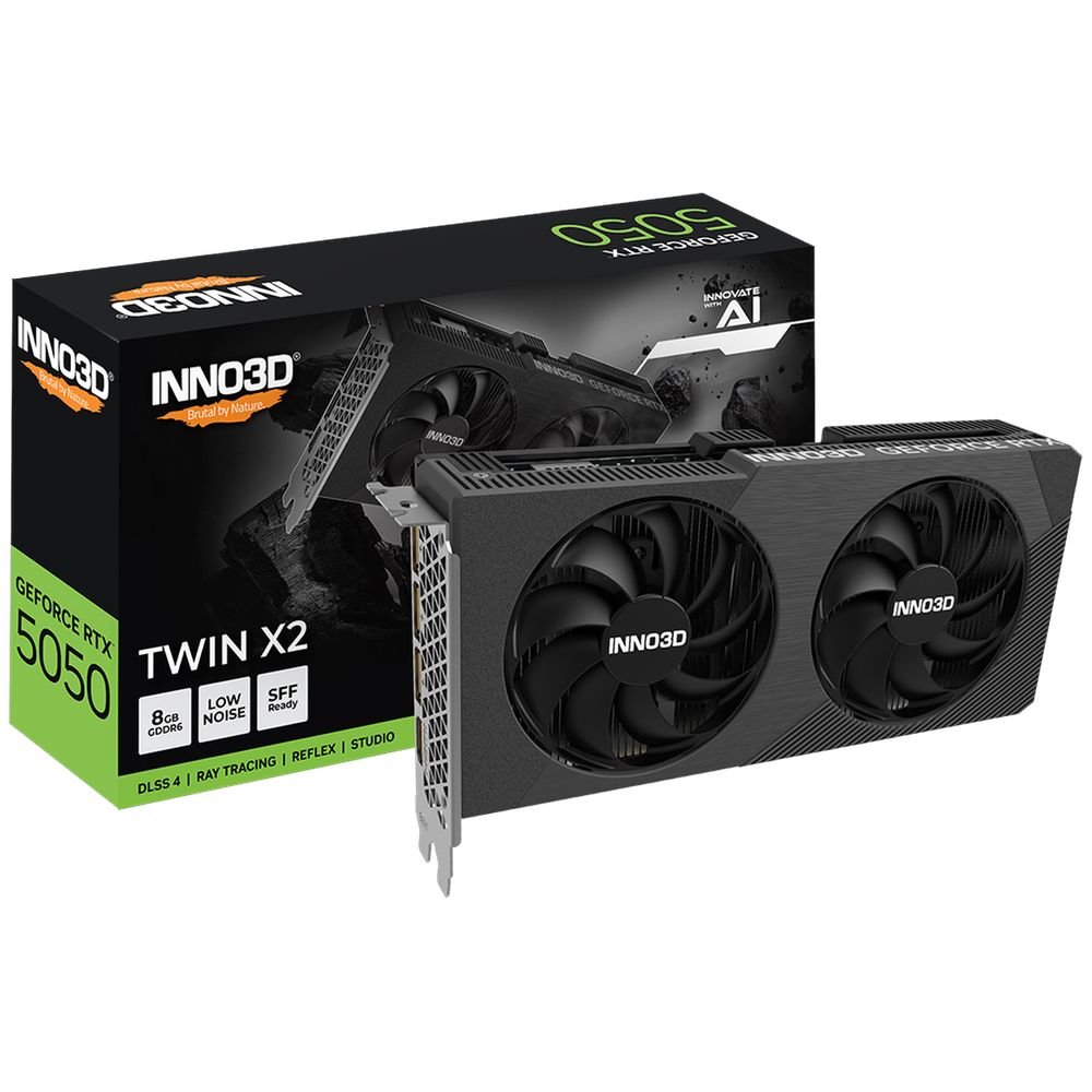 Видеокарта INNO3D RTX5050 TWIN X2 8GB GDDR6 128bit 3xDP HDMI 2FAN RTL