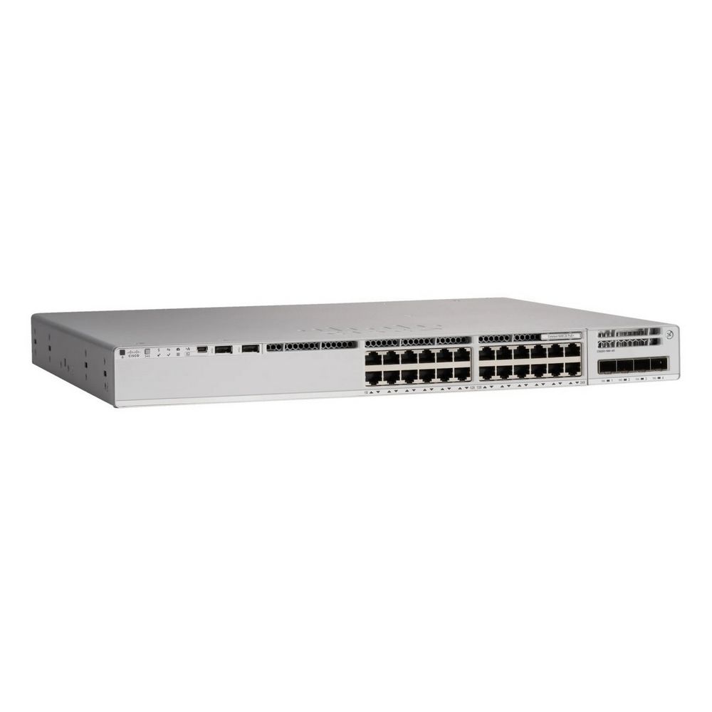 Коммутатор CISCO Catalyst 9200L 24-port Data, 4x1Gb uplink, PS 1x125W, DNA Network Essentials, C9200L-24T-4G-E