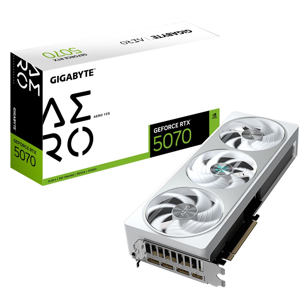 Видеокарта Gigabyte RTX5070 AERO 12GB GDDR7 192bit 3xDP HDMI 3FAN RTL