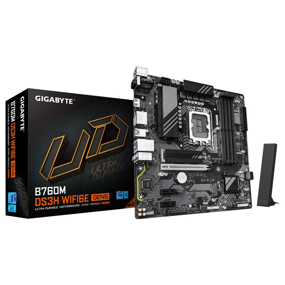 Материнская плата Gigabyte B760M DS3H WF6E GEN5, RTL