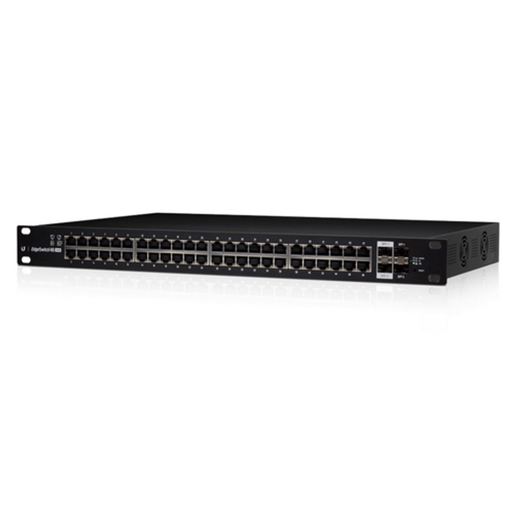 Коммутатор Ubiquiti Bad Pack EdgeSwitch 48-500W (ES-48-500W) 48 портов,  портах, суммарная мощность 500Втраздача питания на 24/48В на всех bp