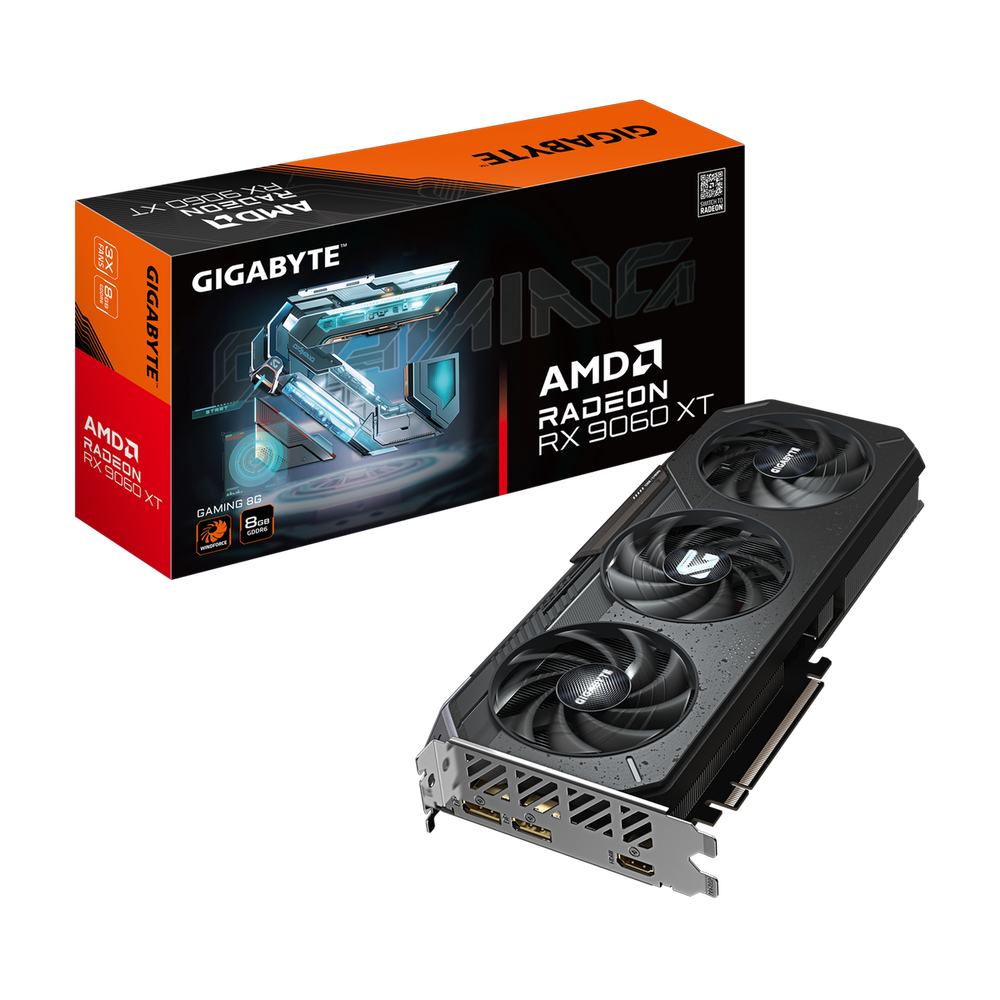 Видеокарта Gigabyte RX9060XT GAMING 8GB GDDR6 128bit 2xDP HDMI 3FAN RTL