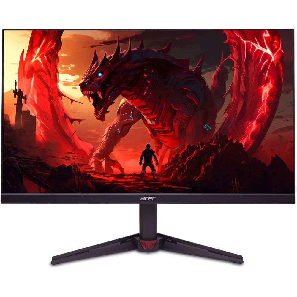 Монитор 23.8" ACER Nitro VG240YX1bmiipx Black (IPS, 1920x1080, 0,5 / 1ms, 250cd, 200Hz, 2xHDMI(2.0) + 1xDP(1.2) + Audio Out, Speakers 2Wx2, Internal, sync: FreeSync Premium, hdr: HDR 10, Vesa: 100x100)