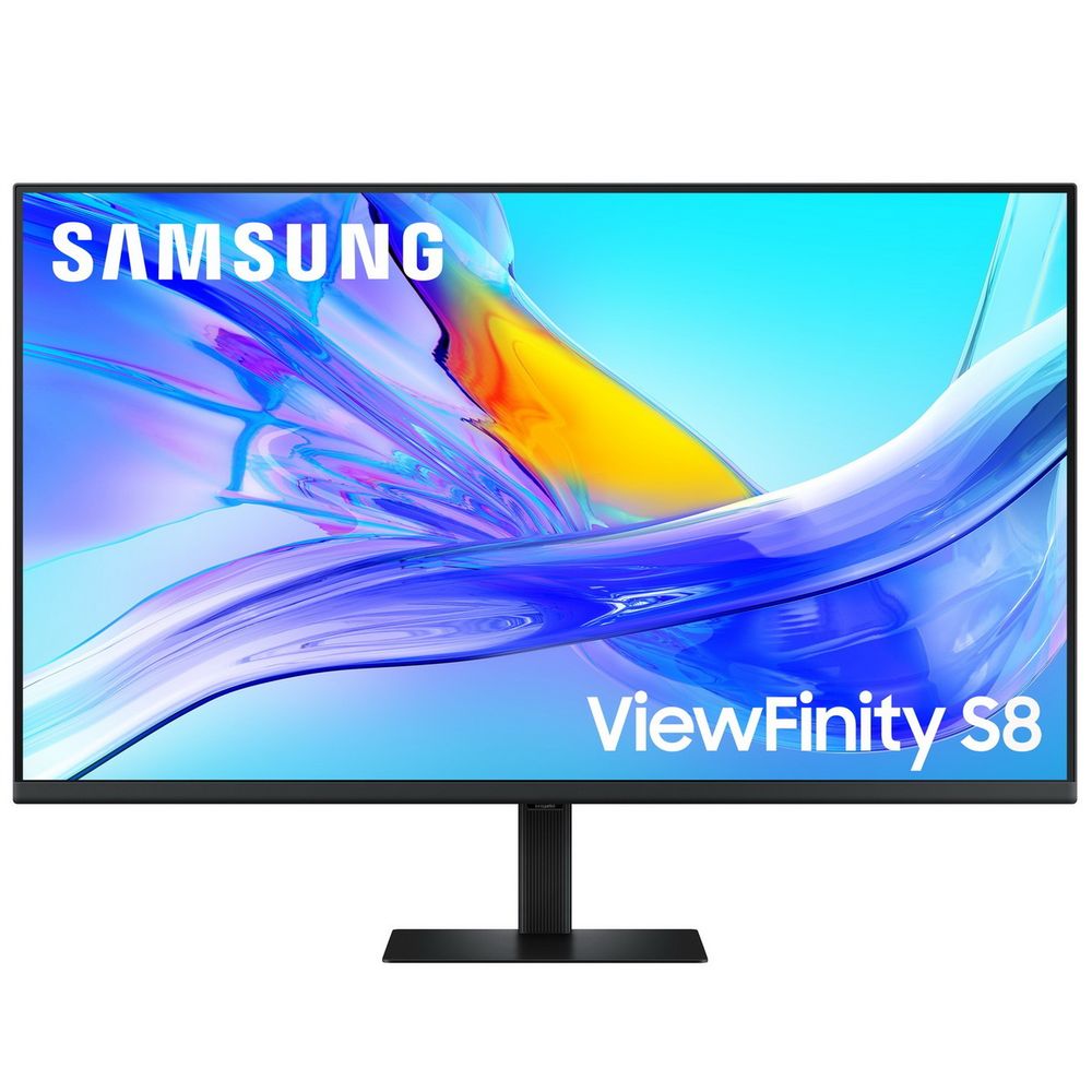 Монитор 37" SAMSUNG S37D802UAI ViewFinity S8 S80UD UHD  VA, 3840x2160, 60Hz, 5ms, 350сd/m, 3000:1, HDR10 | HDMI(2.0), DP(1.2), Type-C(PD-90W), 3xUSB3.0, RJ45 | HAS, Swivel, InPSU, Vesa 100, Black