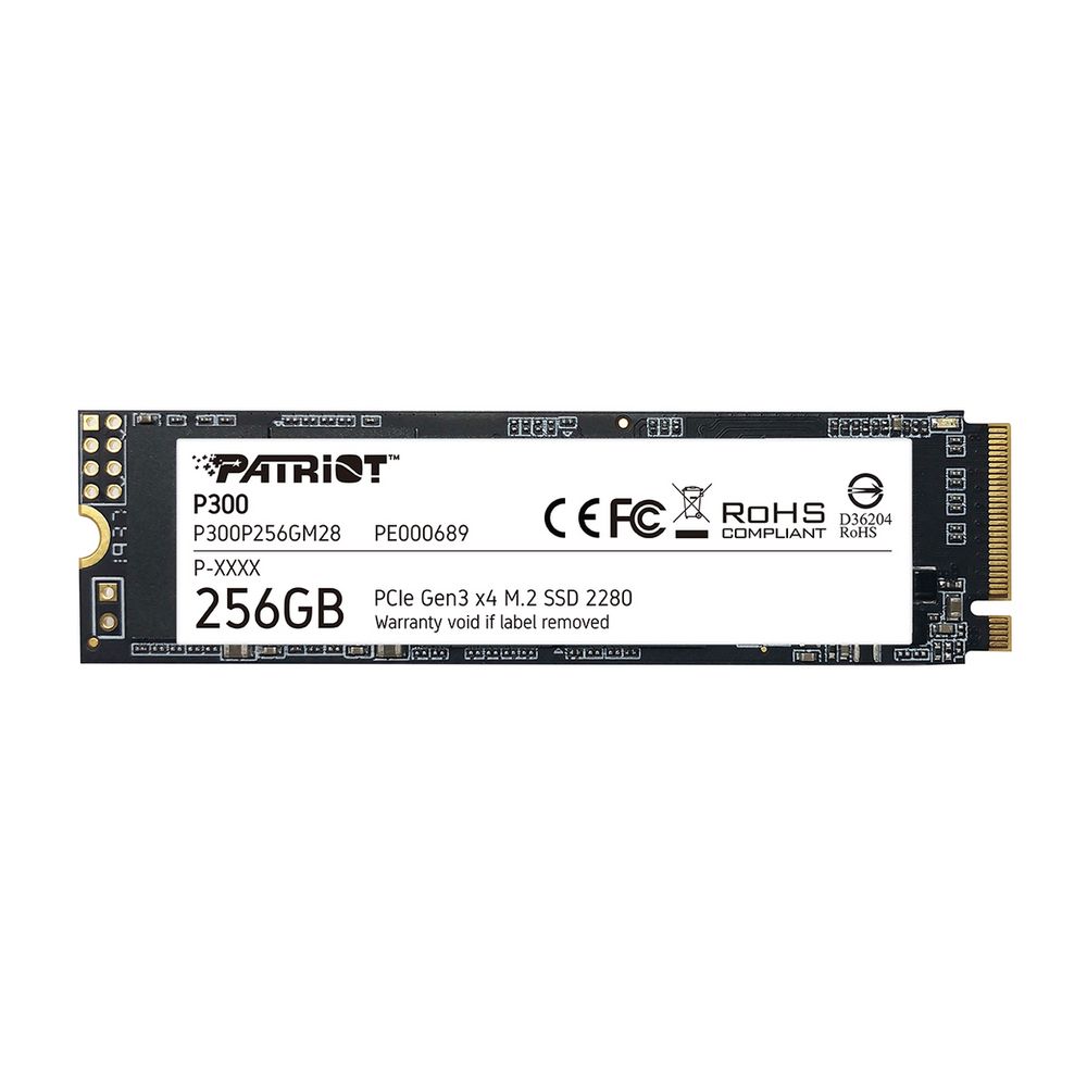 Твердотельный накопитель SSD Patriot PCIe 3.0 x4 256GB P300P256GM28 P300 M.2 2280