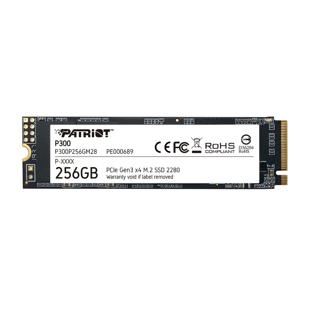 Твердотельный накопитель SSD Patriot PCIe 3.0 x4 256GB P300P256GM28 P300 M.2 2280