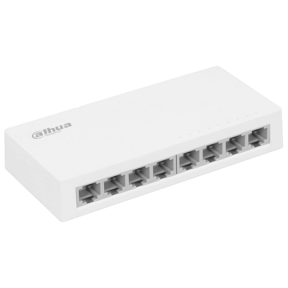 Коммутатор Dahua 8-port 10/100M RJ45 Non-PoE Switch, Plastic case