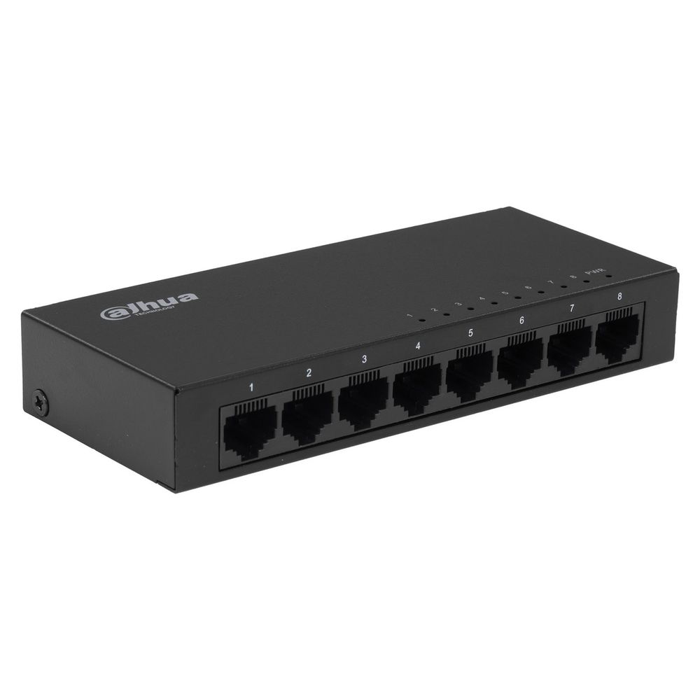 Коммутатор Dahua 8-port Gigabit RJ45 Non-PoE Switch, Metal case