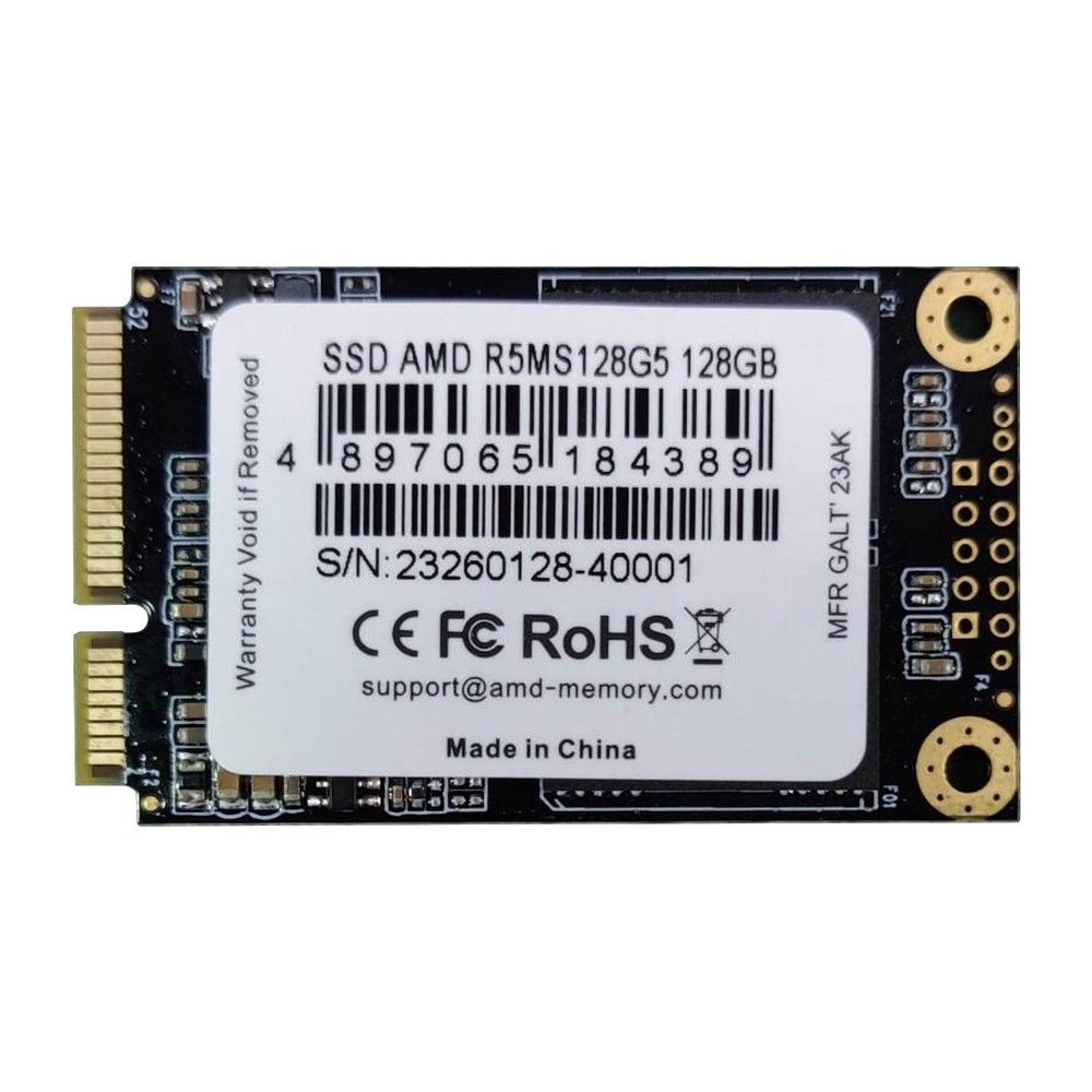 Твердотельный накопитель SSD AMD Radeon Bad Pack  Client SSD 128GB  mSATA 3D NAND Retail R5MS128G5
