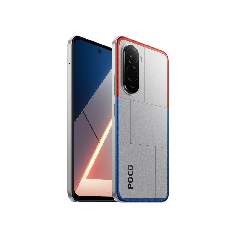 Смартфон POCO M7 RU 8+256Gb серебряный (MZB0L44RU)