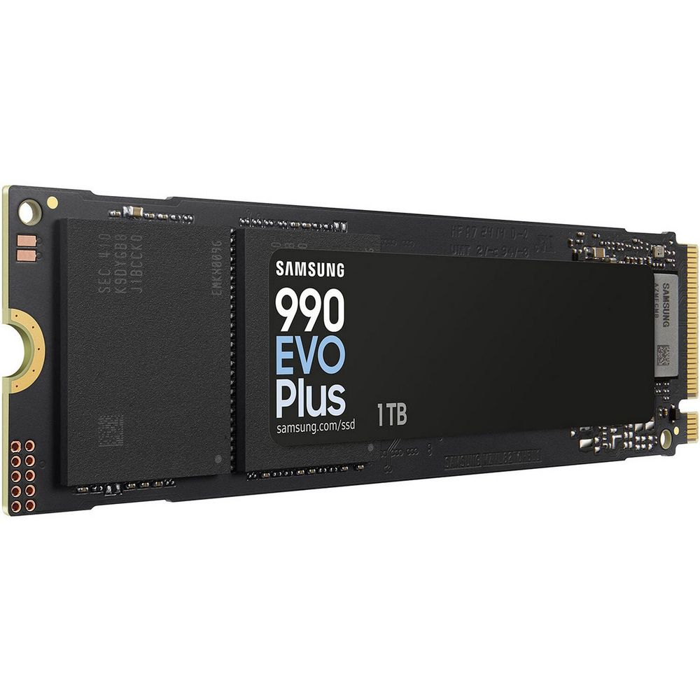 Твердотельный накопитель SSD Samsung M.2 2280 1 TB 990 EVO PLUS PCIe 4.0 x 4 / 5.0 x 2 NVMe