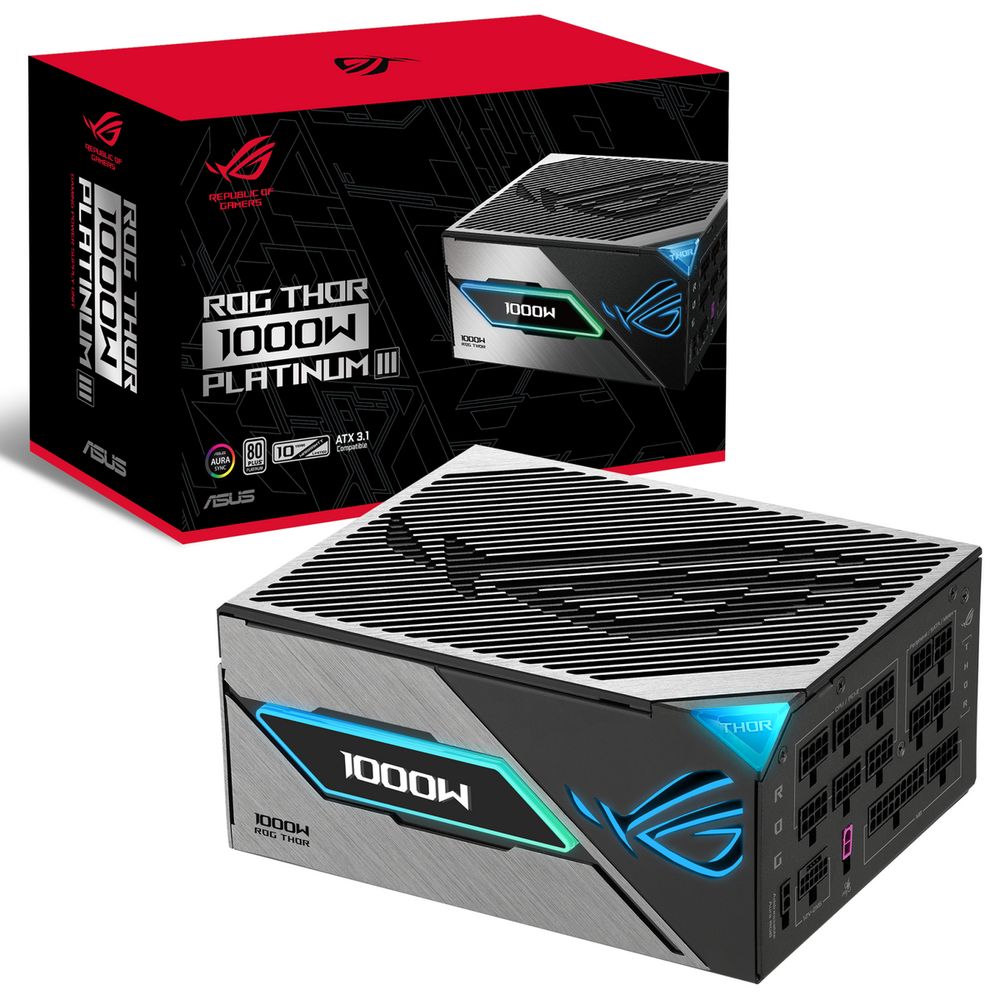 Блок питания ПК ASUS ROG-THOR-1000P3-GAMING
