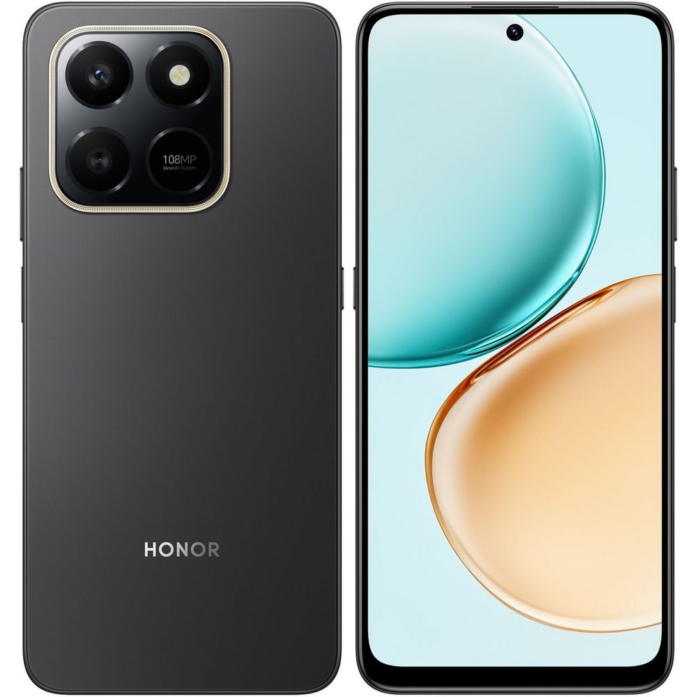 Смартфон HONOR X7d 6+128Gb чёрный (5109BXJT)