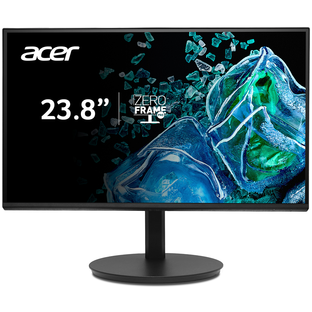 Монитор 23.8" ACER Vero CB242YGbir Black (IPS, 1920x1080, 1 / 4ms, 250cd, 120Hz, 1xVGA+1xHDMI(1.4), sync: FreeSync, hadj 165, Vesa:100x100 Pivot)