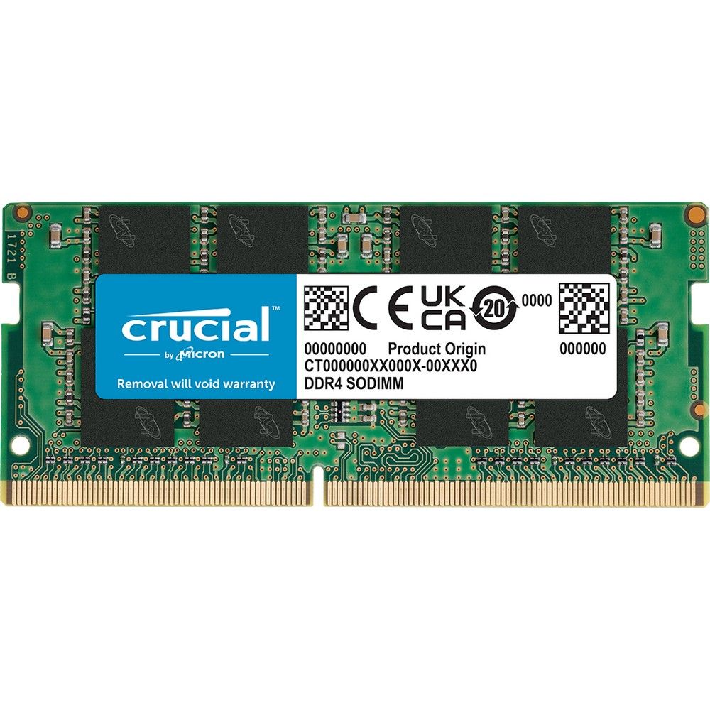 Модуль памяти 16GB Crucial DDR4 3200 SO DIMM Basics Laptop Memory
 Non-ECC, CL22, 1.2V, SRx8, RTL
