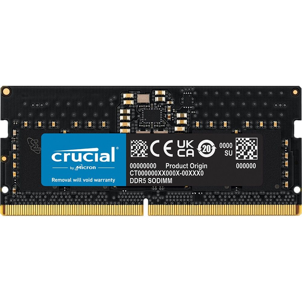 Модуль памяти 8GB Crucial DDR5 4800 SO DIMM Classic Laptop Memory Non-ECC, CL40, 1.1V, SRx8, RTL