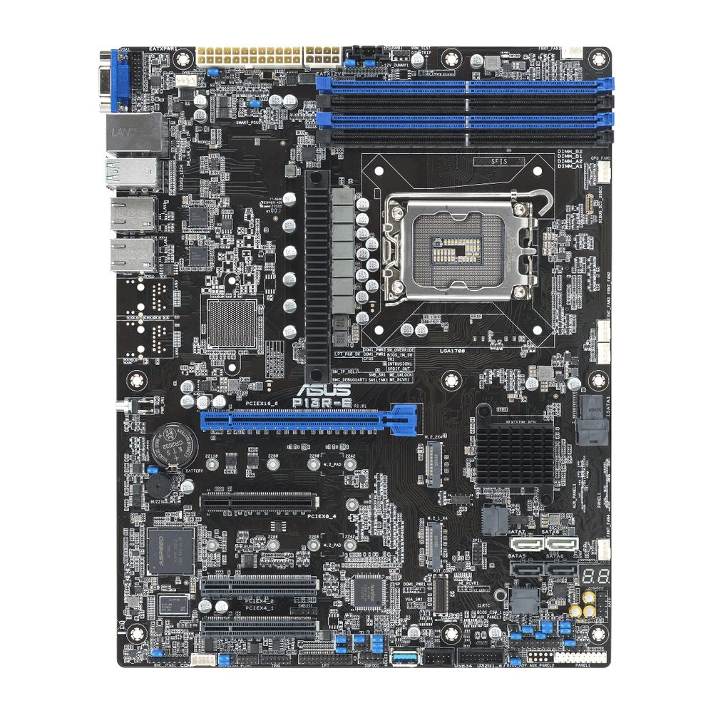 Материнская плата ASUS P13R-E LGA1700 ATX 4xDDR5 PCIEx16 3xPCIEx8 2xM.2 VGA 2xGLAN