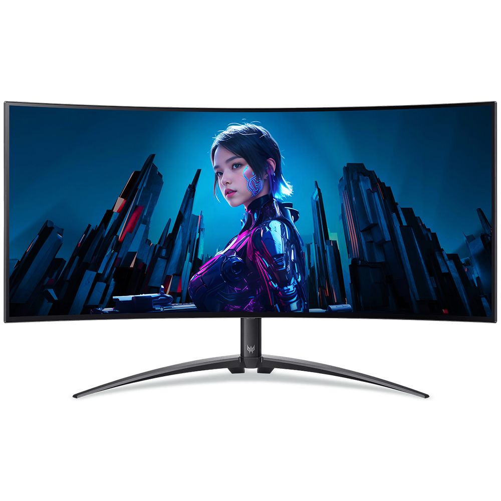 Монитор 34" ACER Predator X34Xbmiiphuzx Black (34" OLED 3440x1440 240 Hz 1300cd/m2 0,01 / 0,03ms 2xHDMI(2.1) + 1xDP + 1xType-C(90W) + SPK + Audio out + USB3.2x3 + USB-C + USB-B (2up 4down)+Speaker 5Wx2 120 H.Adj)