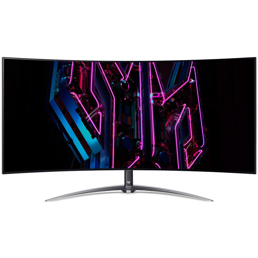 Монитор 44.5" ACER Predator X45bmiiphuzx Black (OLED 3440x1440 240 Hz 1000cd/m2 0,01ms 2xHDMI(2.0) + 1xDP + 1xType-C(90W) + Audio out + USB3.2x2+USB-B (2up 2down)+Speaker 5Wx2 110 H.Adj)