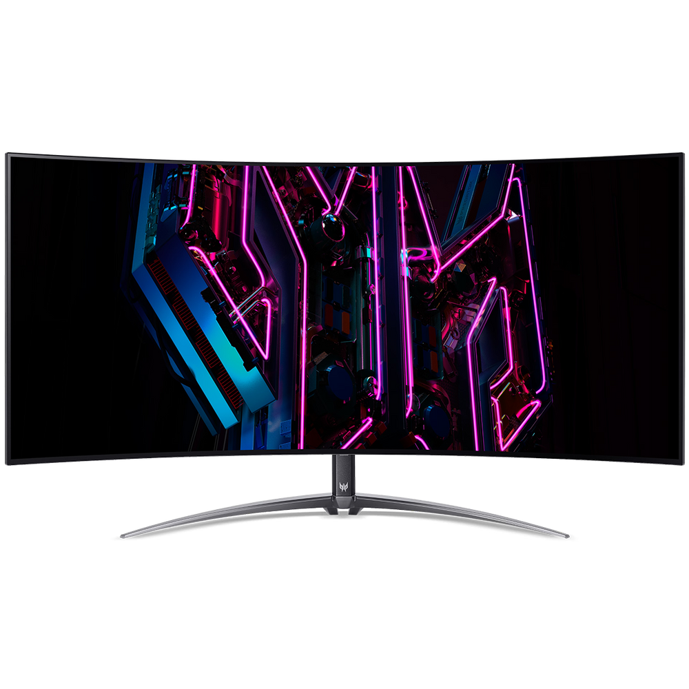Монитор 44.5" ACER Predator X45bmiiphuzx Black (OLED 3440x1440 240 Hz 1000cd/m2 0,01ms 2xHDMI(2.0) + 1xDP + 1xType-C(90W) + Audio out + USB3.2x2+USB-B (2up 2down)+Speaker 5Wx2 110 H.Adj)