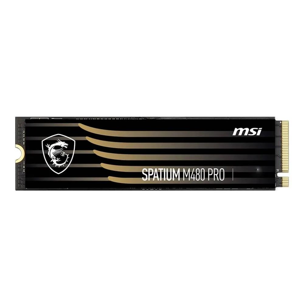 Твердотельный накопитель SSD MSI Bad Pack M.2 2280 1TB MSI SPATIUM M480 Pro Client SSD PCIe Gen4x4 with NVMe, 7400/6000, IOPS 750/1000K, MTBF 1.6M, 3D NAND, 700TBW, 0,38DWPD, RTL