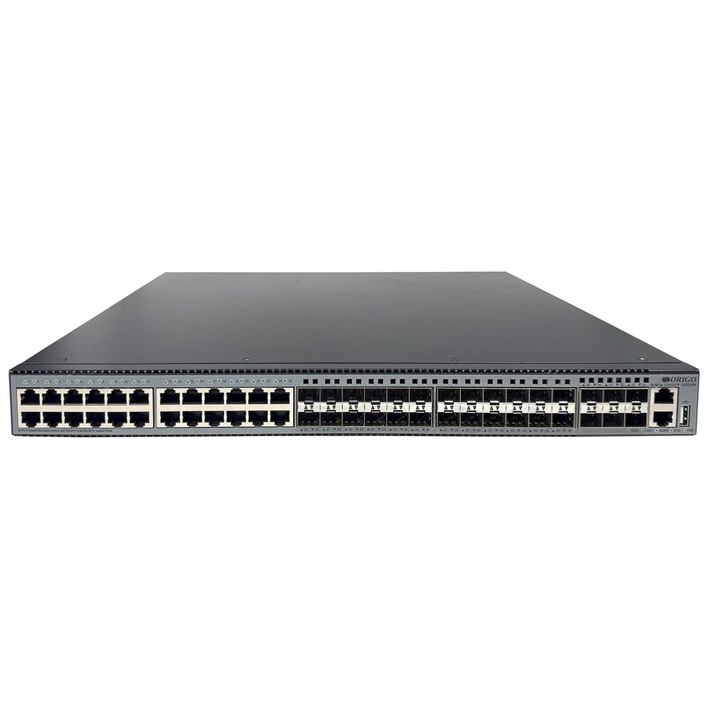 Коммутатор ORIGO OS3254M/A1A Управляемый L3 коммутатор24x1000Base-T, 24x100/1000Base-X SFP, 6x10G SFP+