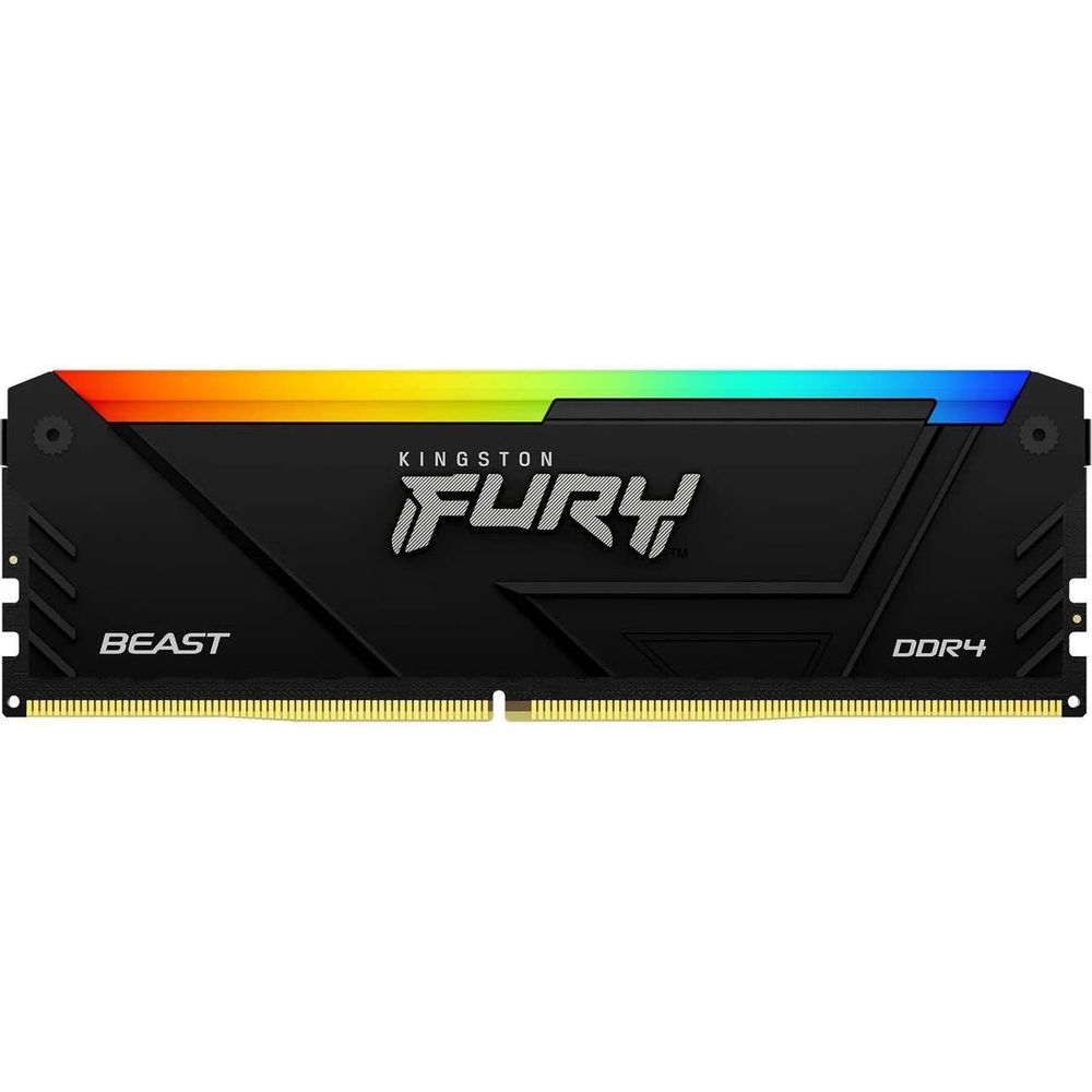 Модуль памяти Kingston 8GB DDR4 3200MHz DIMM FURY Beast Black RGB XMP CL16 1.35V 288-pin Non-ECC