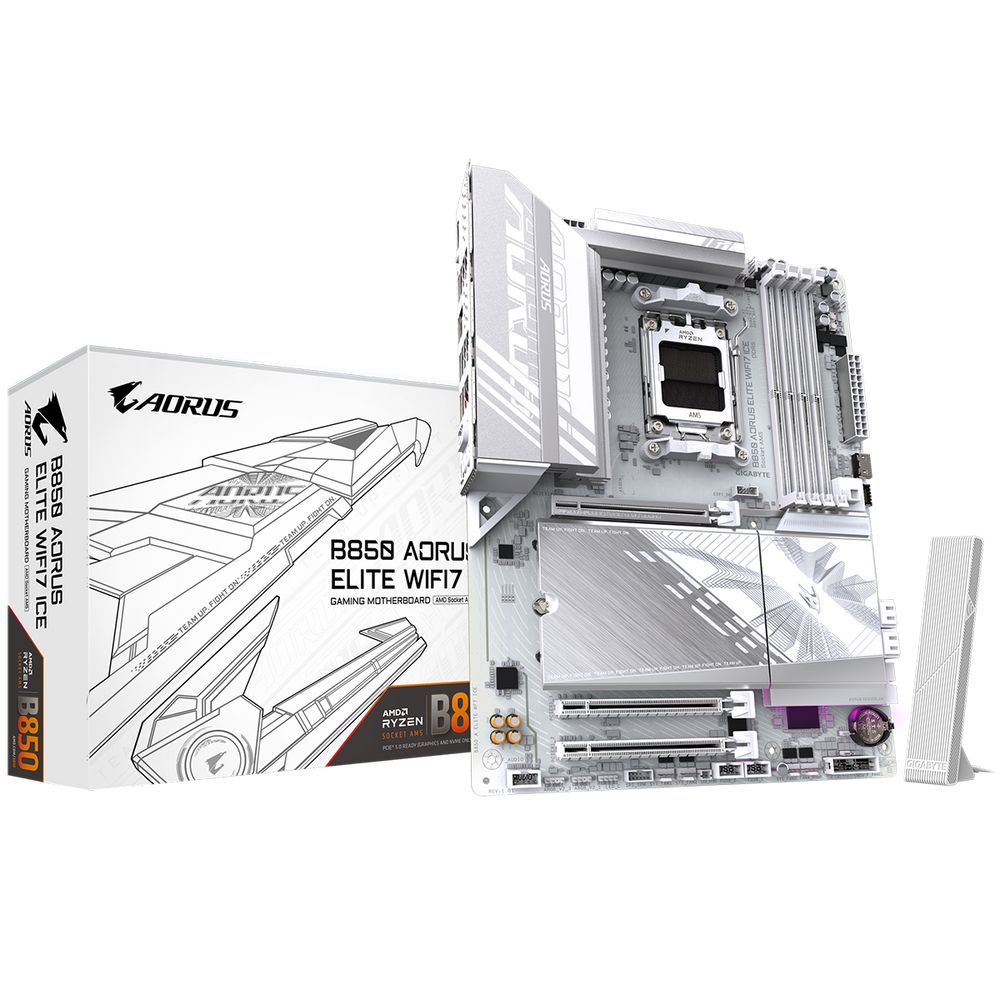 Материнская плата Gigabyte B850 AORUS ELITE WIFI7 ICE, RTL