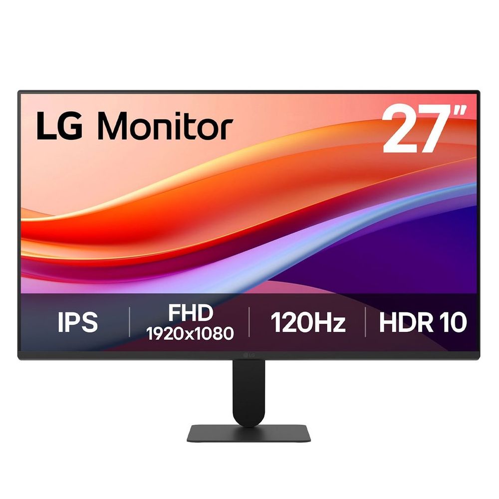 Монитор 27" LG 27U411A-B  IPS, 1920x1080, 120Hz, 5ms, 250сd/m, 1500:1, HDR10 | VGA, HDMI(2.0) | ExPSU, Vesa 100, Black