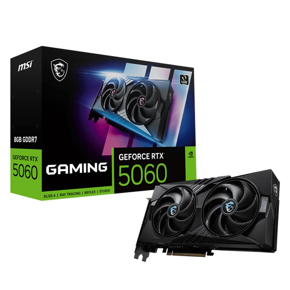 Видеокарта MSI RTX5060 GAMING 8GB GDDR7 128bit 3xDP HDMI 2FAN RTL