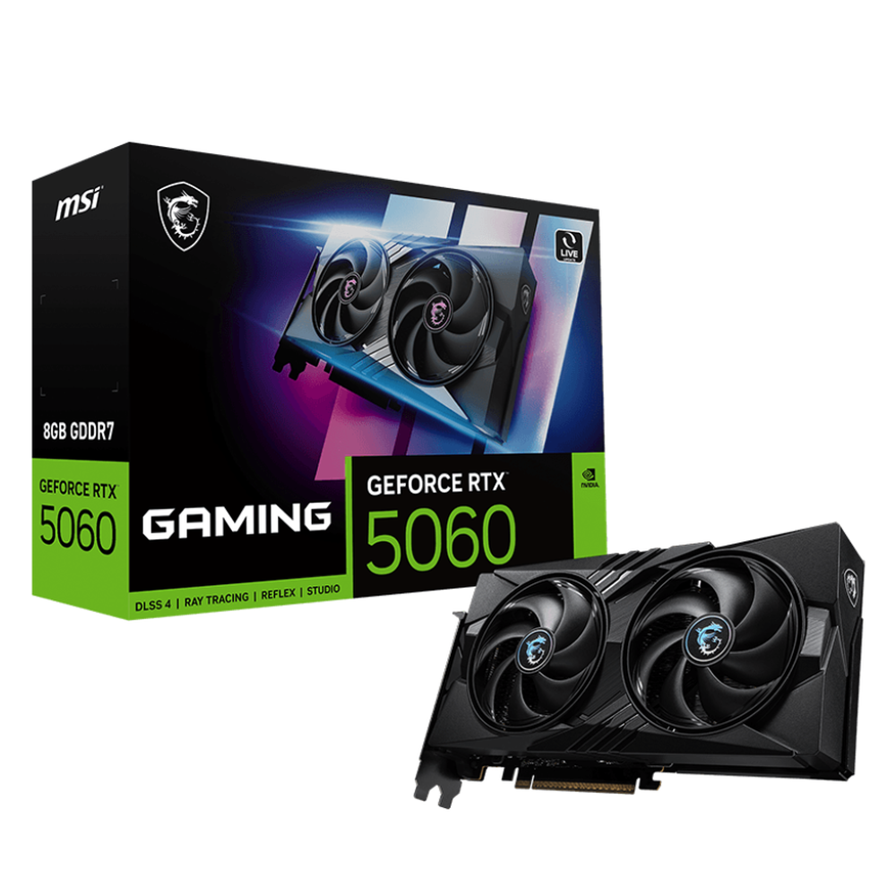 Видеокарта MSI RTX5060 GAMING 8GB GDDR7 128bit 3xDP HDMI 2FAN RTL