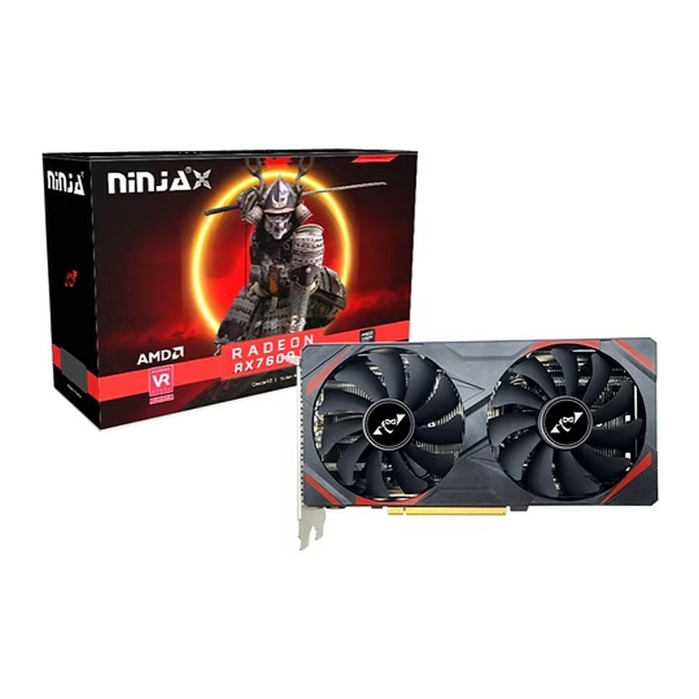 Видеокарта Ninja (Sinotex) RX7600 8GB GDDR6 128bit 3xDP HDMI 2FAN RTL