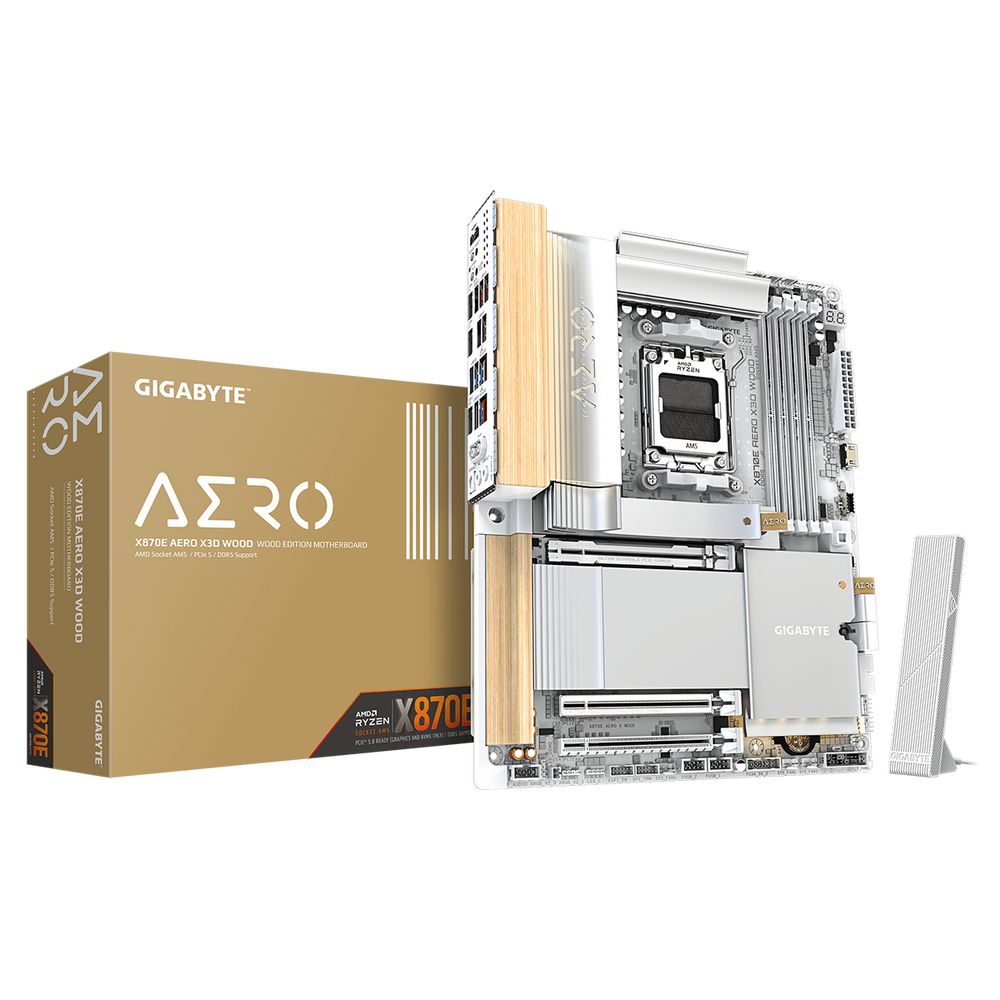 Материнская плата Gigabyte X870E AERO X3D WOOD, RTL