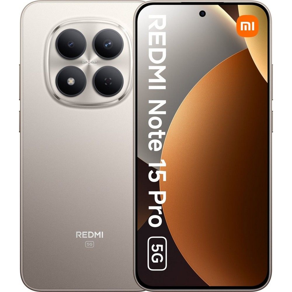 Смартфон Redmi Note 15 Pro 5G 8+256Gb титановый (MZB0M2HRU)