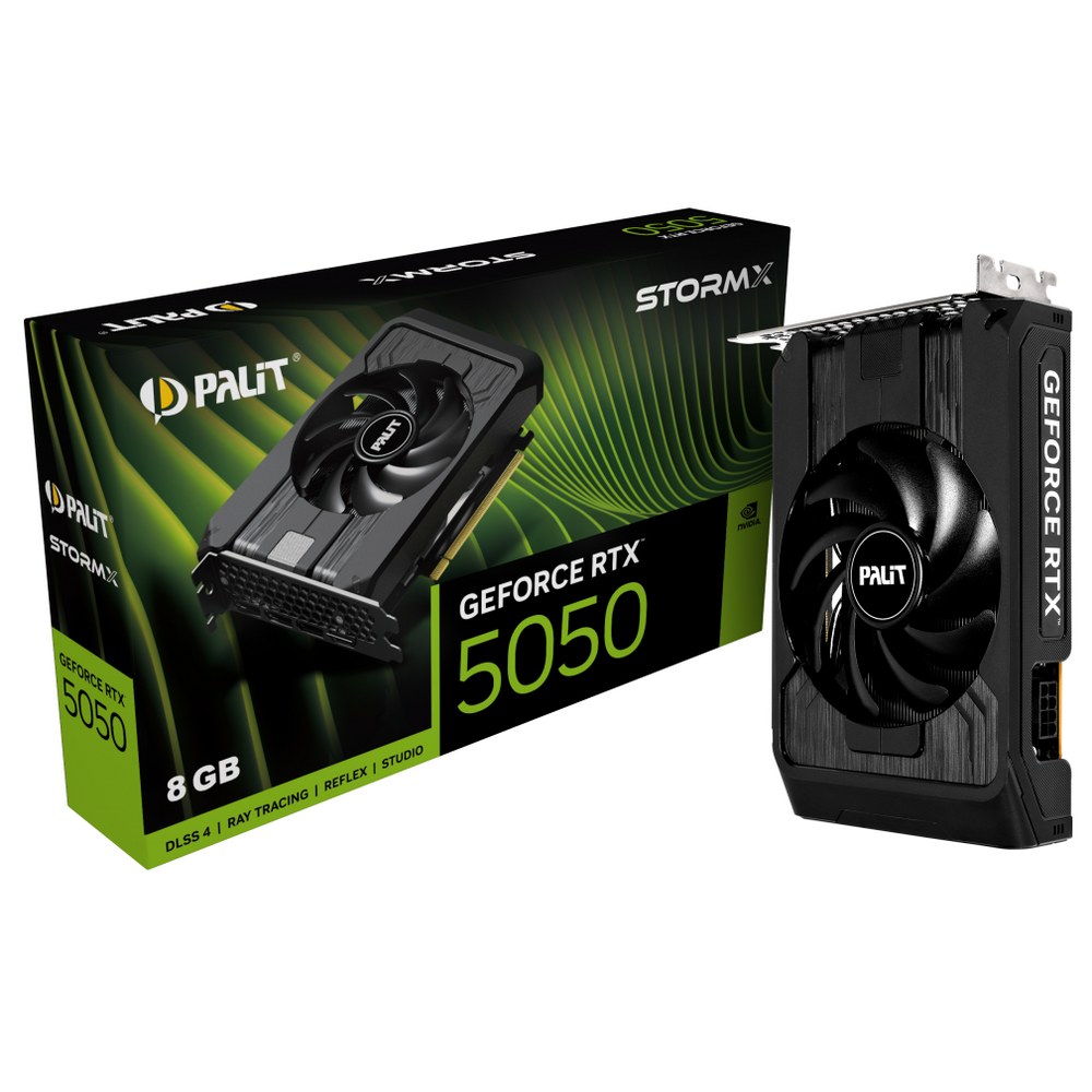 Видеокарта Palit Bad Pack RTX5050 STORMX 8GB GDDR6 128bit 3xDP HDMI 1FAN ITX RTL bp