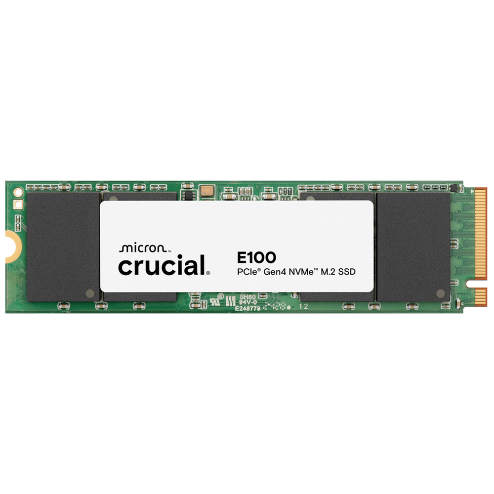 Твердотельный накопитель SSD Crucial E100 1TB PCIe 4.0 x4 M.2 SSD CT1000E100SSD8 3D NAND TLC