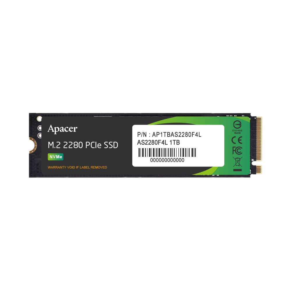 Твердотельный накопитель SSD Apacer M.2 2280 1TB AS2280F4L Client SSD AP1TBAS2280F4L-1 Standard(Single)