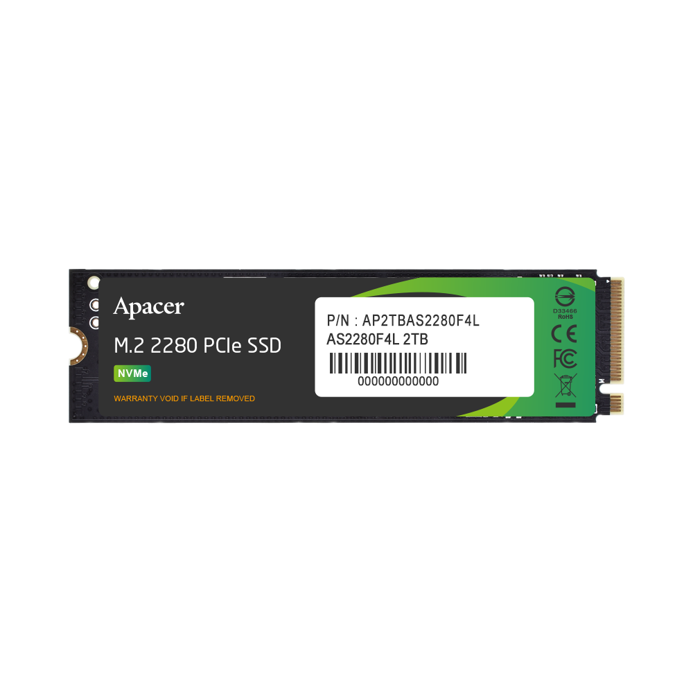 Твердотельный накопитель SSD Apacer M.2 2280 2TB AS2280F4L Client SSD AP2TBAS2280F4L-1 Standard(Single)