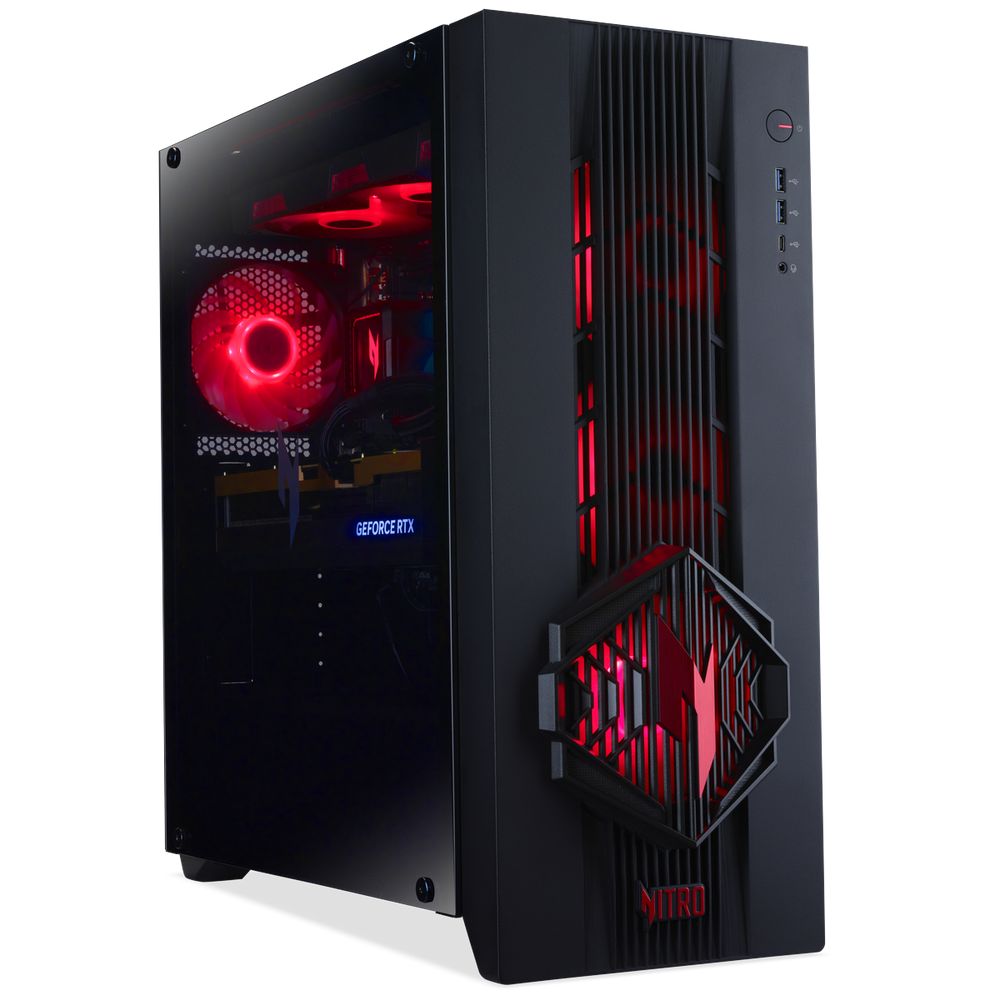 Настольный ПК Acer Nitro 70 N70X3D-100 AMD Ryzen 9 9900X3D/32Gb/SSD1Tb/RTX5070 12Gb/PSU 1200W/NoOS/Black (DG.E5ACD.009)