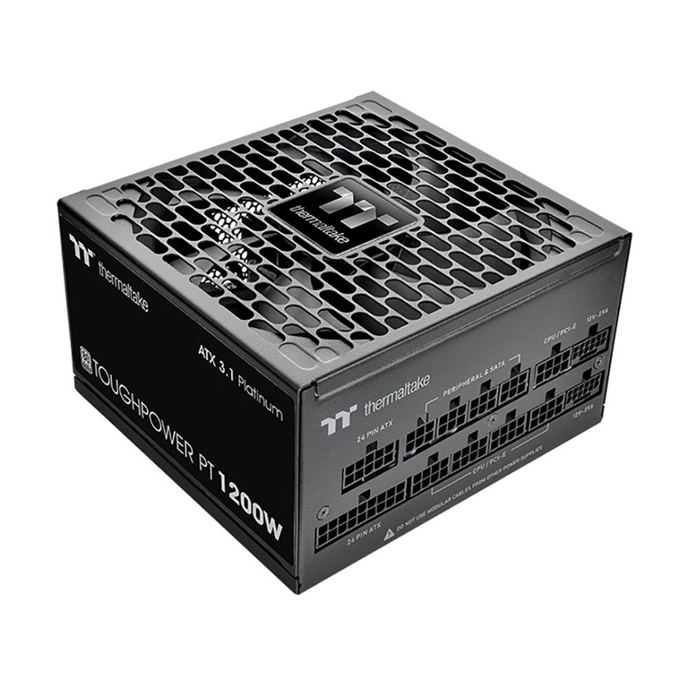 Блок питания Thermaltake Toughpower PT/1200W/Fully Modular Non Light/Full Range/Analog/80 Plus Platinum/EU/100% JP CAP/Etched Cables/ATX 3.1