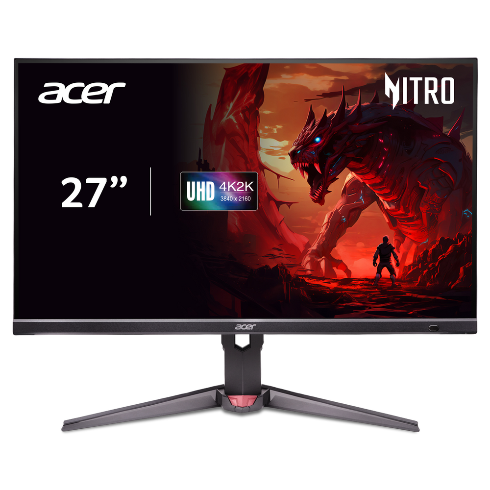 Монитор 27" ACER XV272KV5bmiiprx Black (IPS, 3840x2160, 160Hz (320Hz@FHD), 0.5 ms, 178°/178°, 400 cd/m, 1000:1, +2xНDMI 2.1, +DisplayPort 1,4, +MM, 2x2W, Pivot)