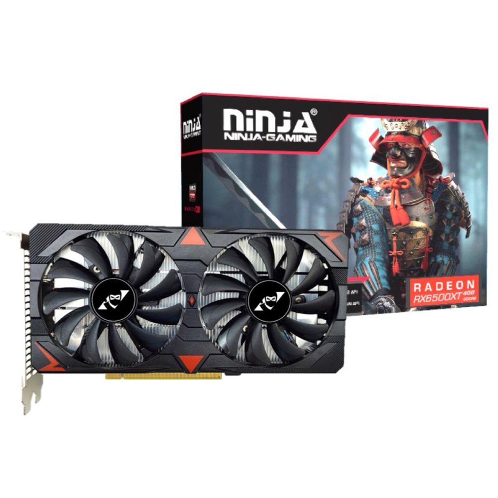 Видеокарта Ninja (Sinotex) RX6500XT 4GB GDDR6 64bit 3xDP HDMI 2FAN RTL