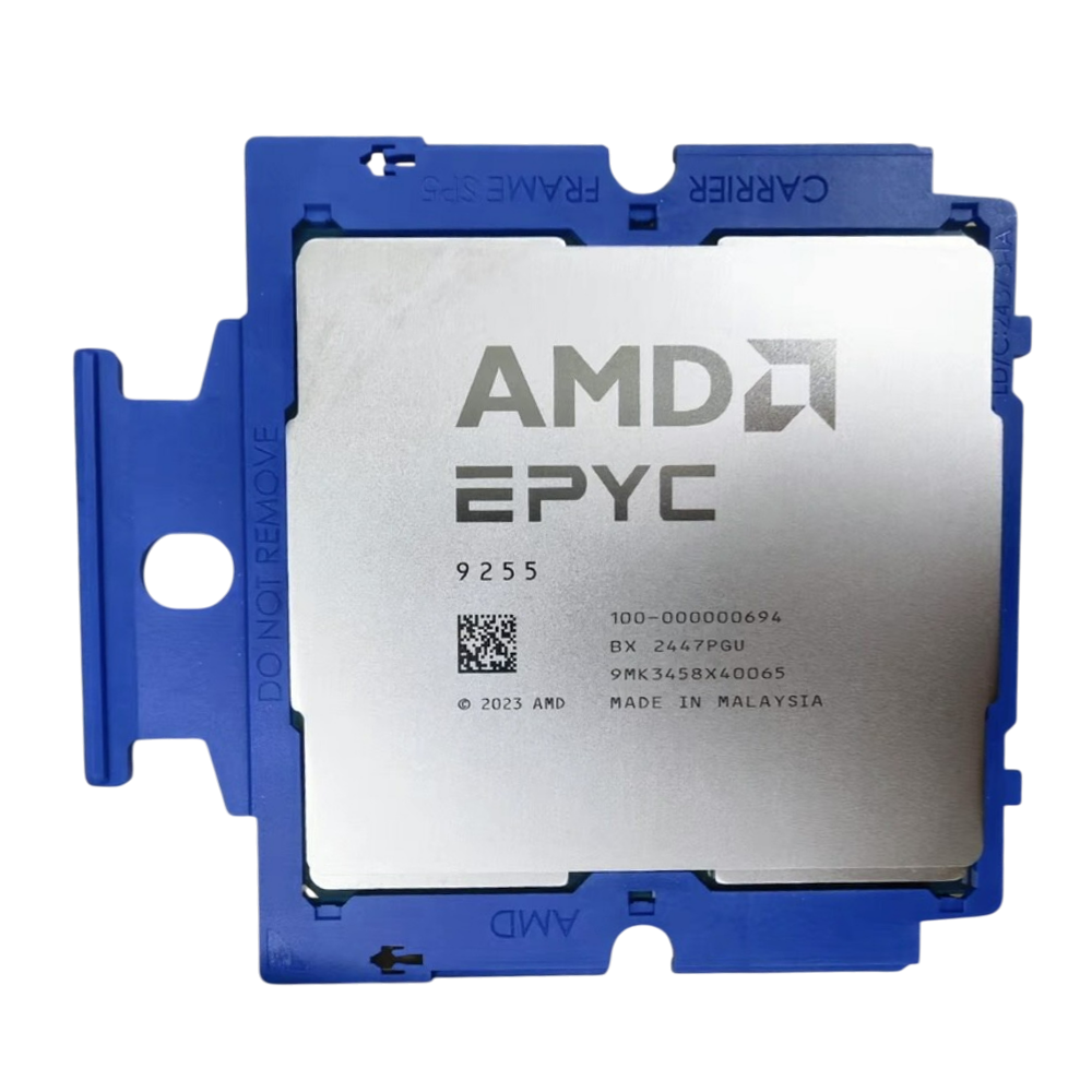 Центральный Процессор AMD EPYC 9255 24 Cores, 48 Threads, 3.2/4.3GHz, 128MB, DDR5-6400, 2S, 200/240W OEM