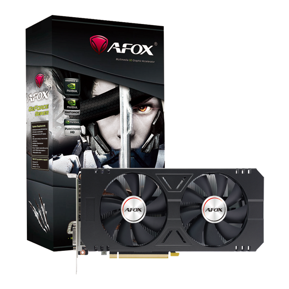 Видеокарта Afox RTX2060 6GB GDDR6 192bit DP DVI HDMI 2FAN RTL
