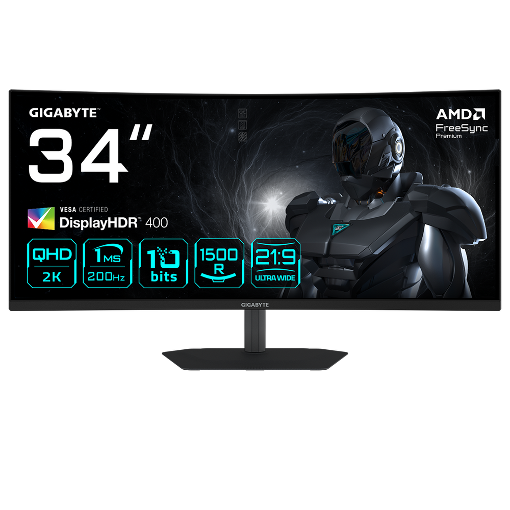 Монитор 34" Gigabyte G34WQC2 EK