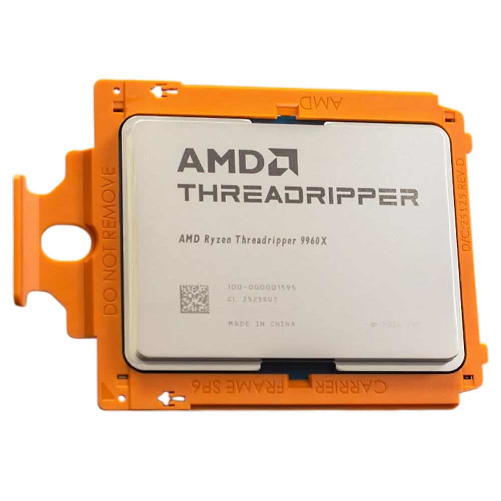 Центральный Процессор AMD RYZEN Threadripper 9960X OEM (Shimada Peak, 4nm, C24/T48, Base 4,2 GHz, Turbo 5,4 GHz, Without Graphics, L3 128MB, TDP 350W, sTR5)