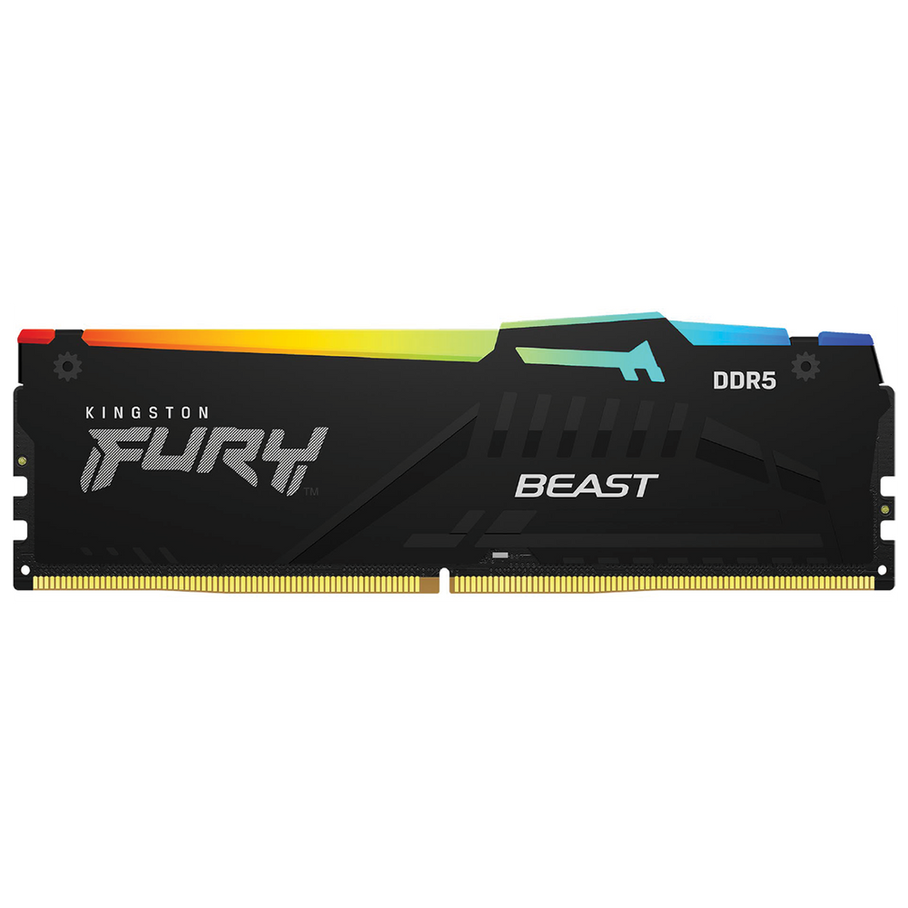 Модуль памяти Kingston 32GB DDR5 5200 DIMM FURY Beast Black RGB KF552C40BB2A-32