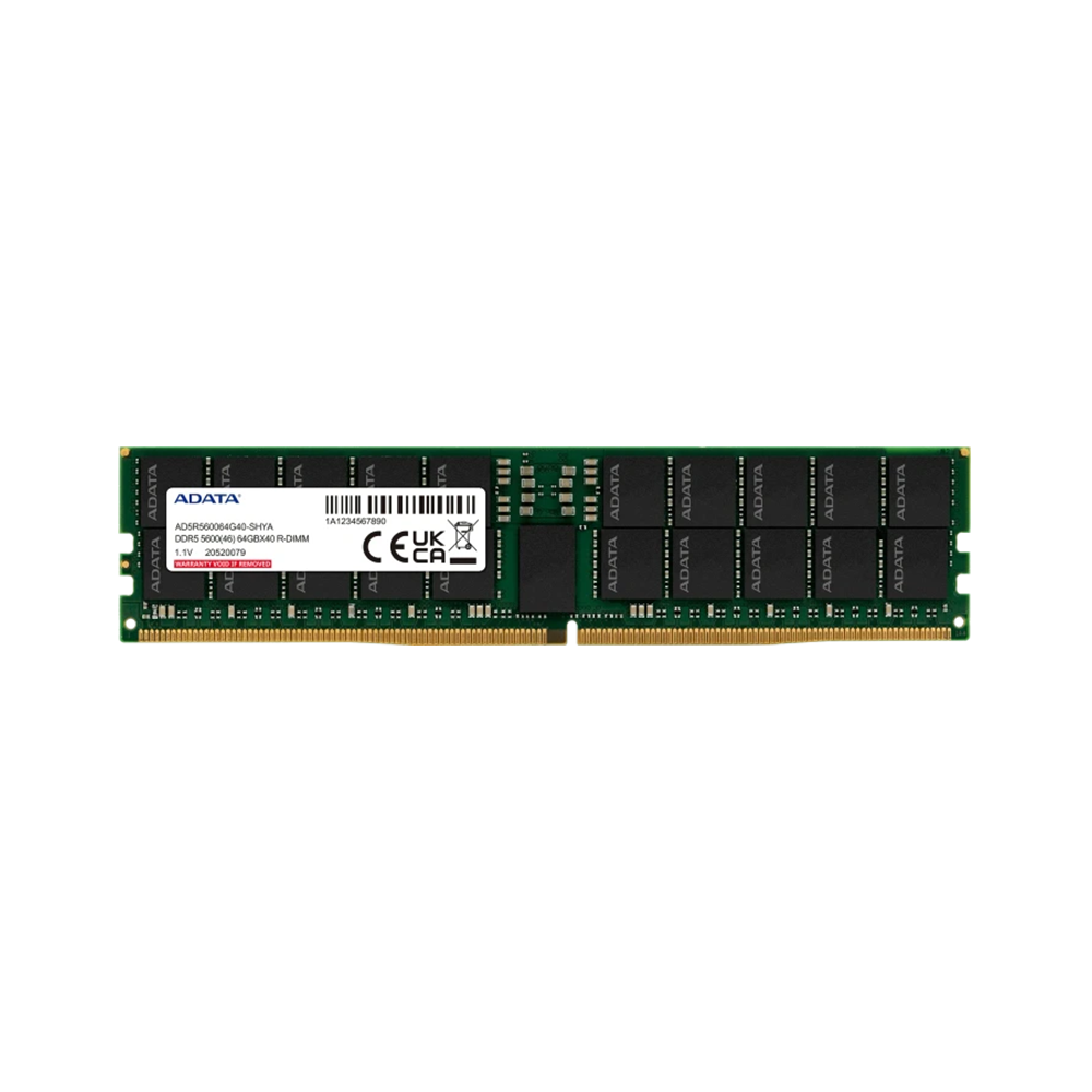 Модуль памяти ADATA 64GB DDR5 5600 RDIMM Server AD5R560064G40-SHYA